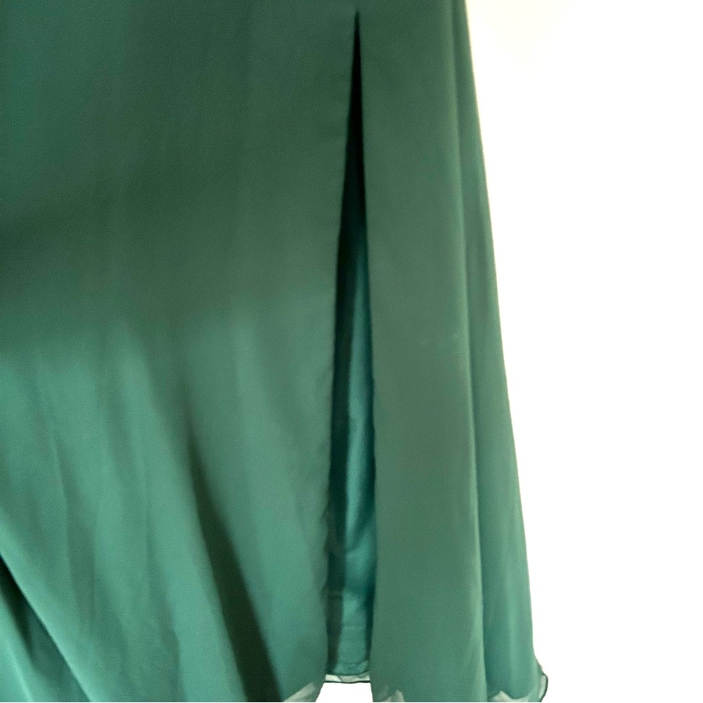 Azazie Jane Dark Green Dress - Picture 6 of 13